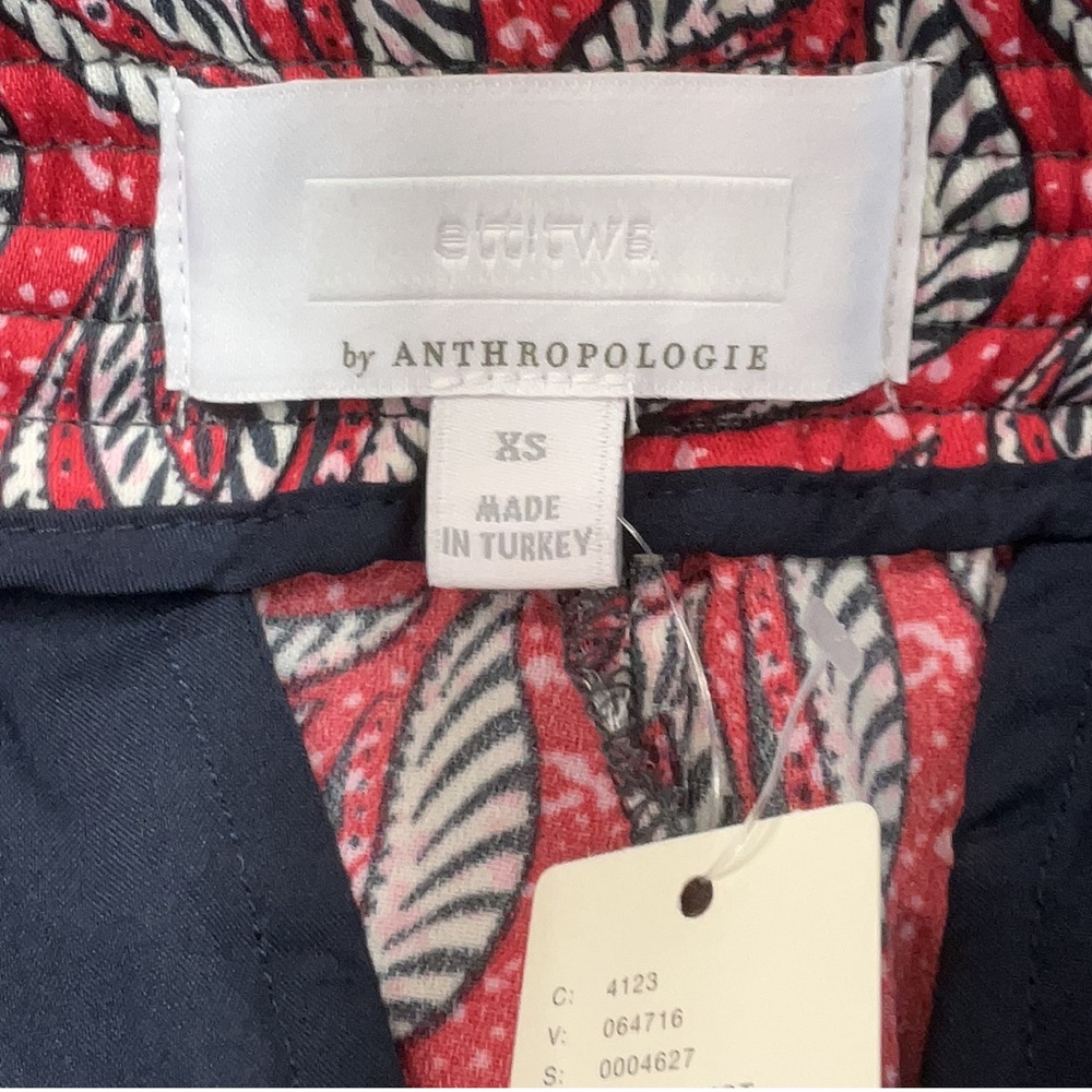 Anthropologie ett:twa Cardiff Printed Pull-on Pants Women’s Size XS NWT Boho - Picture 7 of 10